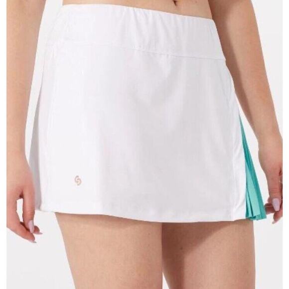 Cross Court L23 Giovanni Slit Skirt Size Small Tennis Skirt White NWT - Picture 1 of 9